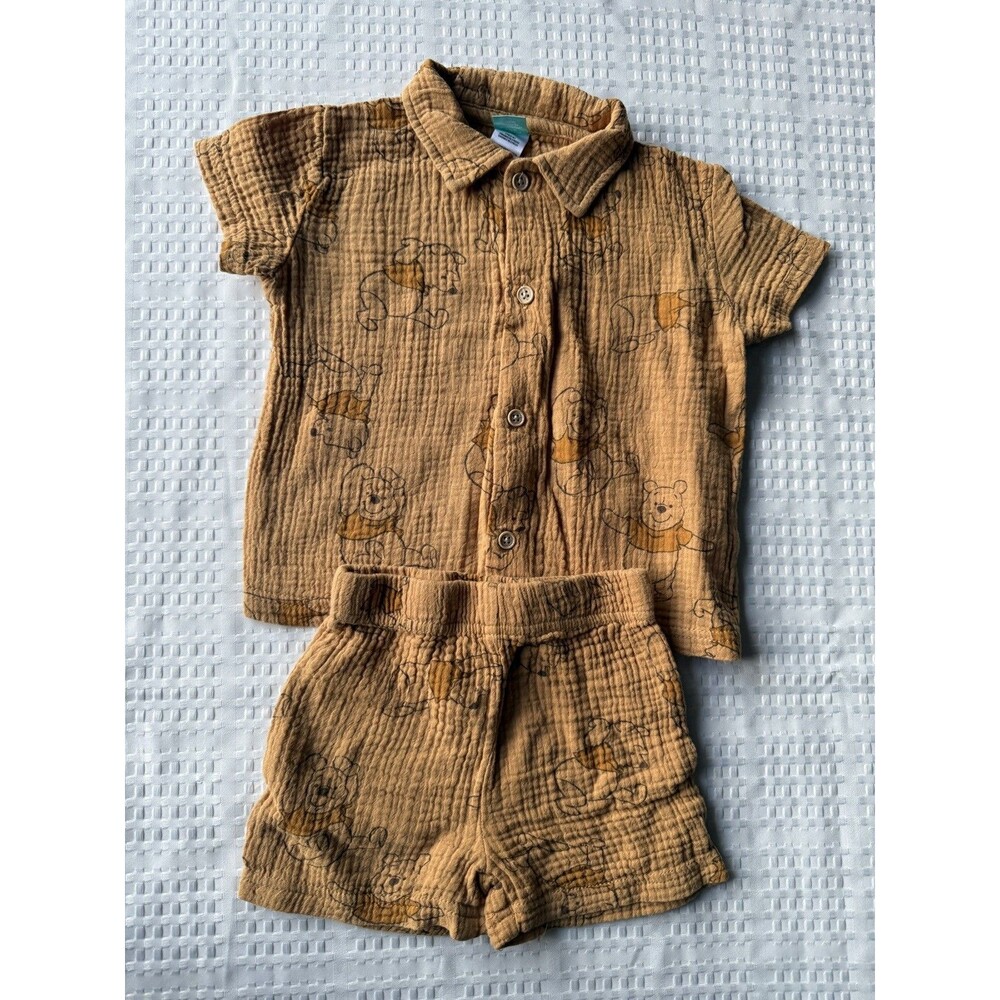 Disney Winnie the Pooh Muslin Set for Baby - Size 18 Months 2 Pieces